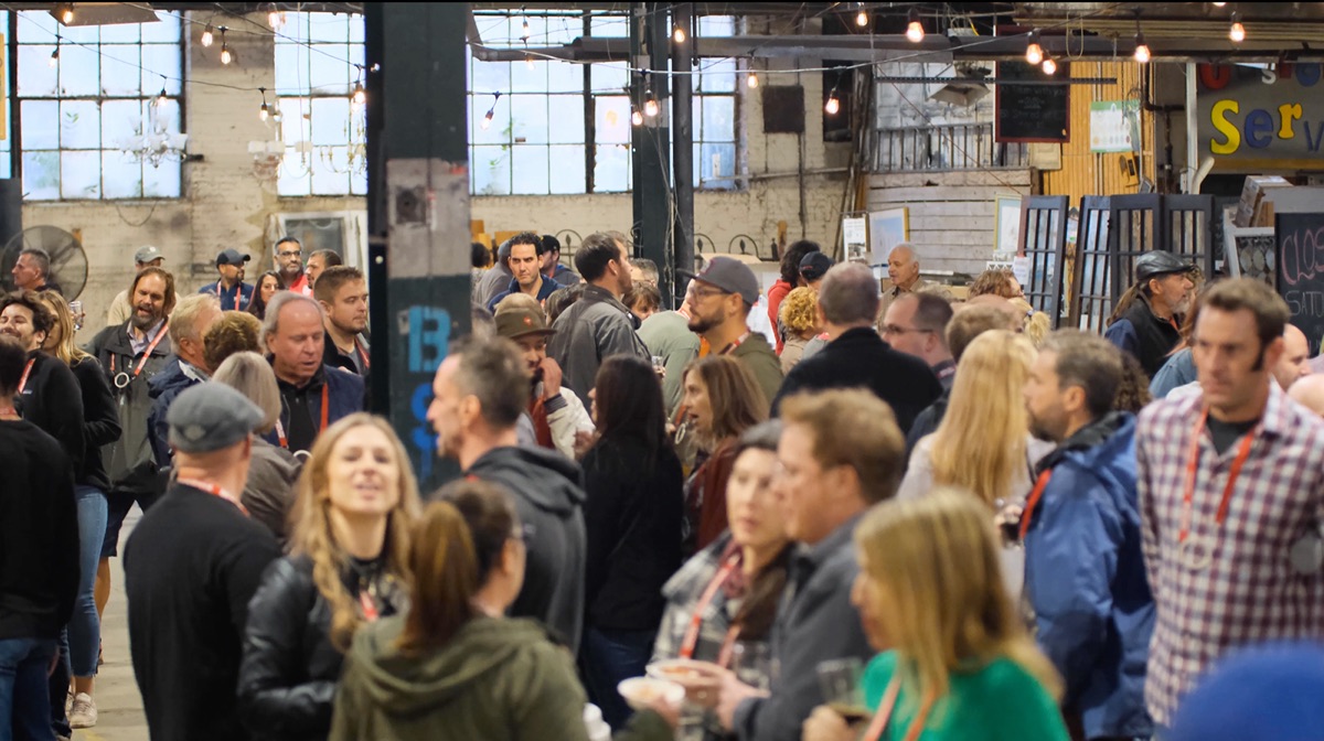 Handmade Arcade Spring Market crowd